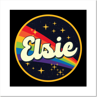 Elsie // Rainbow In Space Vintage Style Posters and Art